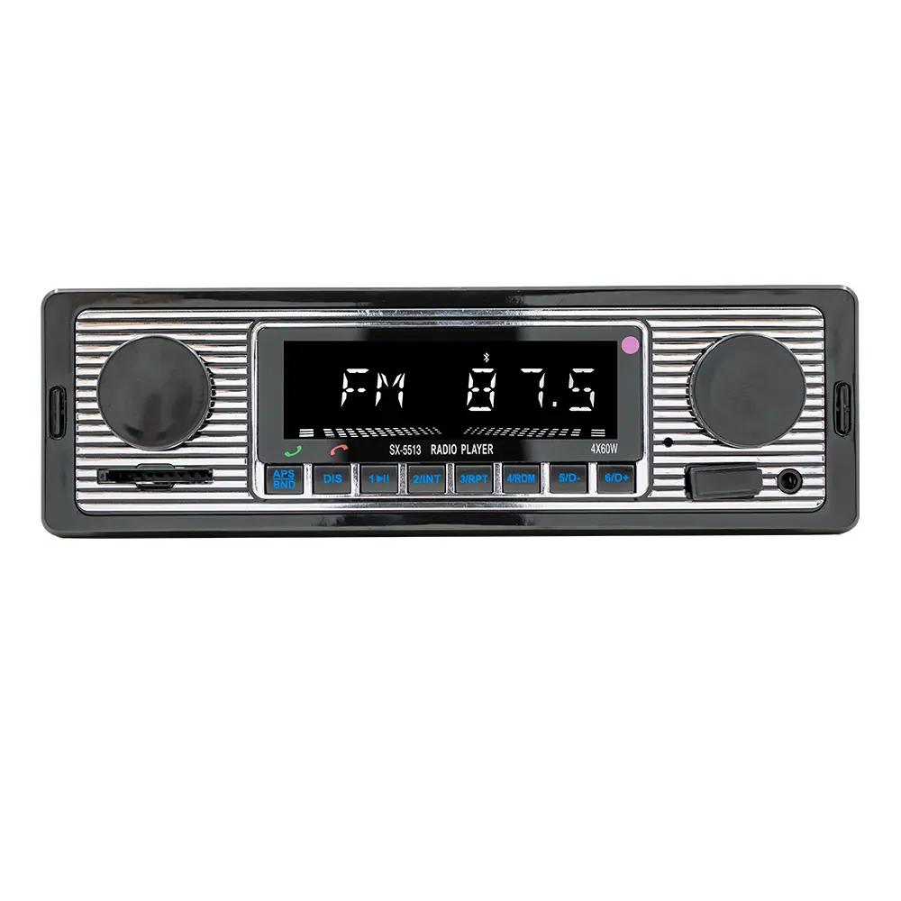 1din retro car mp3 usb st aux in bt (Model No.: 513)